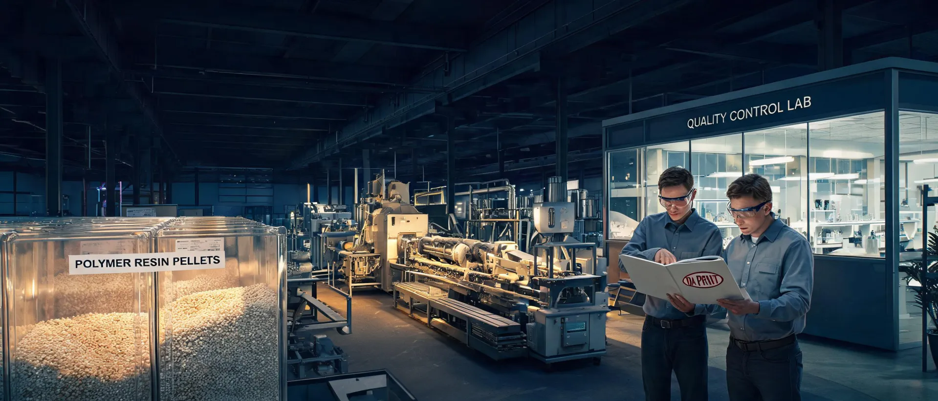 Polymer compounding plant